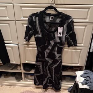Missoni NWT Black and Gray Mini Dress.
